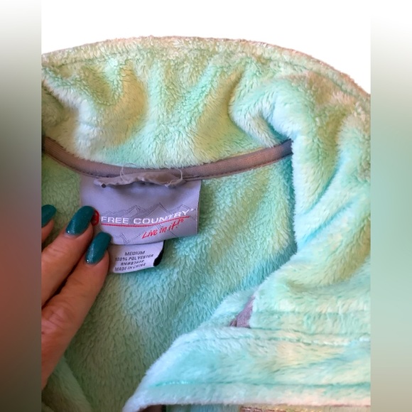 Free Country, Live In It! Women's Size M Zip Up Jacket. EUC Teddy Bear Soft - Picture 2 of 5